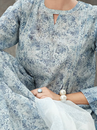 Blue 3 Piece Stitched - ALP-3PS-808