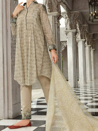 Beige 3Pc Stitched - ALP-3PS-810
