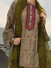 Green 3 Piece Stitched - ALP-3PS-811