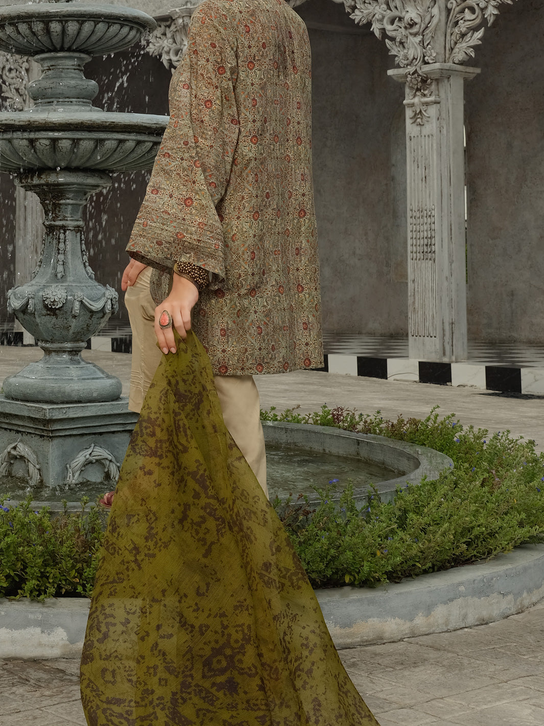 Green 3 Piece Stitched - ALP-3PS-811