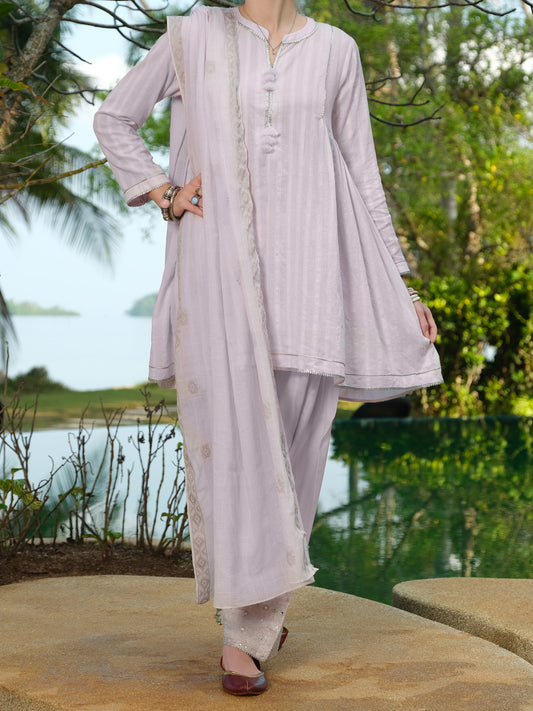 Purple Lawn 3 Piece Stitched - ALP-3PS-812
