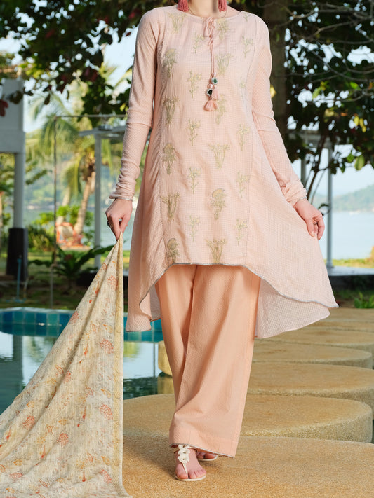 Pink Lawn 3 Piece Stitched - ALP-3PS-814
