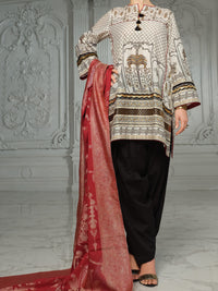 Ivory 3Pc Unstitched - ALP-3PS-855