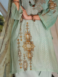 Aqua Lawn 3Pc Stitched - ALP-3PS-887