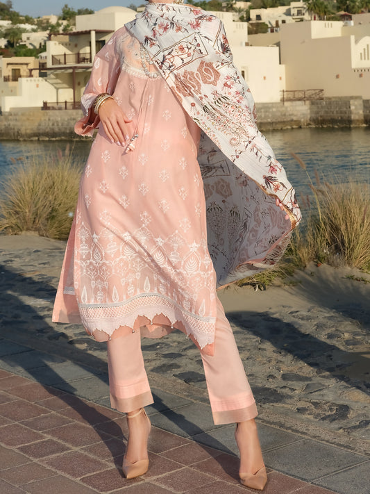 Pink Lawn 3 Piece Unstitched - ALP-3PS-891
