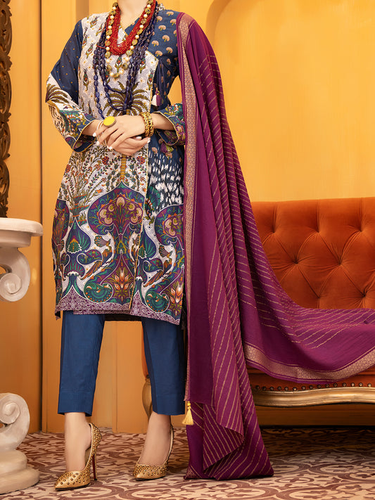 Blue Lawn 3 Piece Unstitched - ALP-934