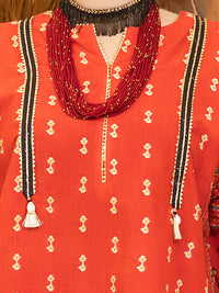 Red Lawn 3Pc Stitched - ALP-936