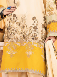 Beige Lawn 3Pc Stitched - ALP-937