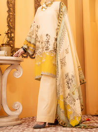 Beige Lawn 3 Piece Unstitched - ALP-937