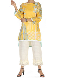 Yellow Lawn Tunic - ALP-LK-1017B