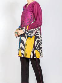 Purple Lawn Tunic - ALP-LK-1107
