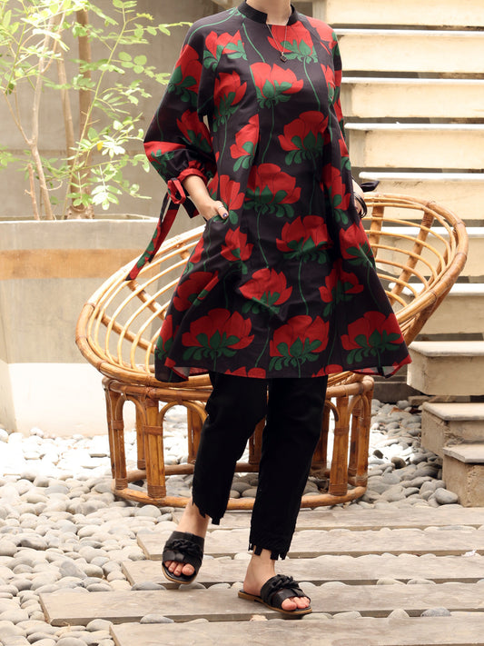 Black Lawn Tunic - ALP-LK-1232