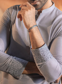 Light Purple Blended Kurta Trouser - AL-KT-2693