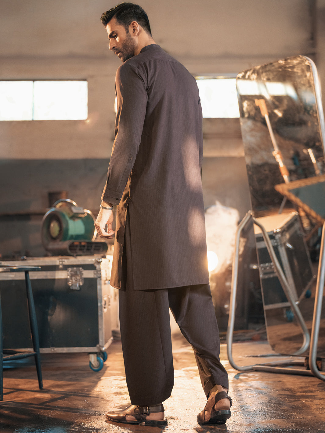 Deep Purple Blended Kurta Shalwar - AL-KS-2683