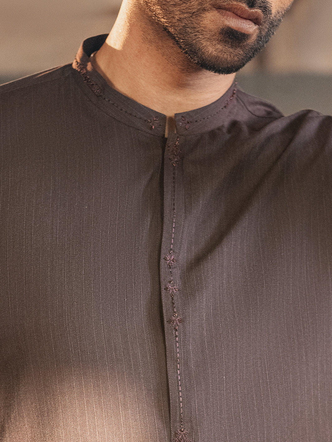 Deep Purple Blended Kurta Shalwar - AL-KS-2683
