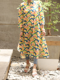 Yellow Lawn Tunic - ALP-LK-1233