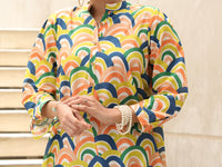 Yellow Lawn Tunic - ALP-LK-1233