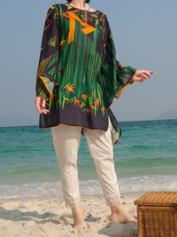 Navy Blue Lawn Tunic - ALP-LK-669