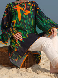 Navy Blue Lawn Tunic - ALP-LK-669