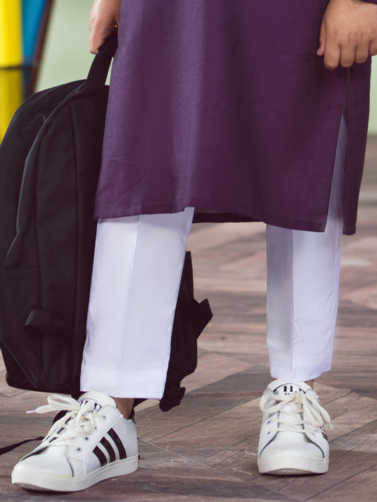 White Cotton Trouser - ALT-TR-001W-R1