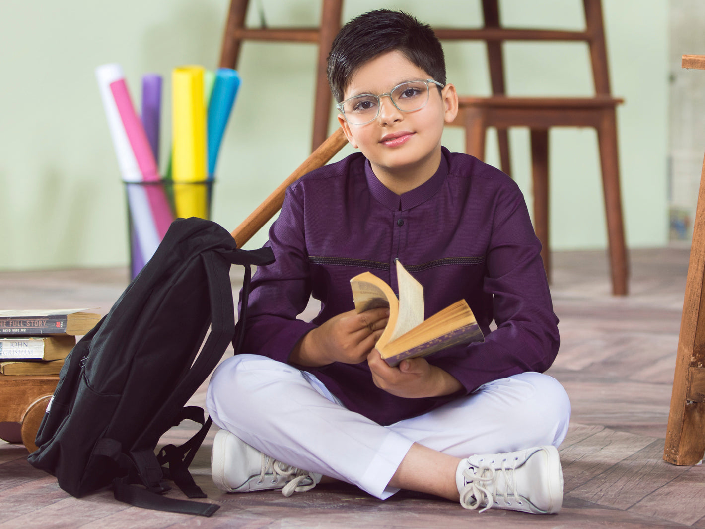 Purple Boy Kurta - ALT-K-001