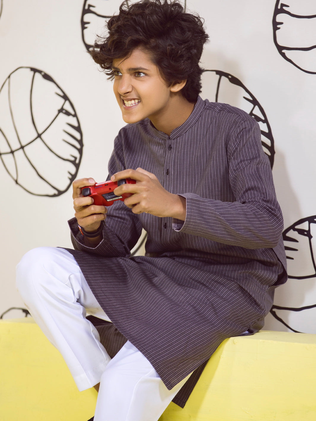 Grey Boy Kurta - ALT-K-004B