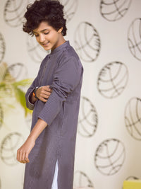 Grey Boy Kurta - ALT-K-004B