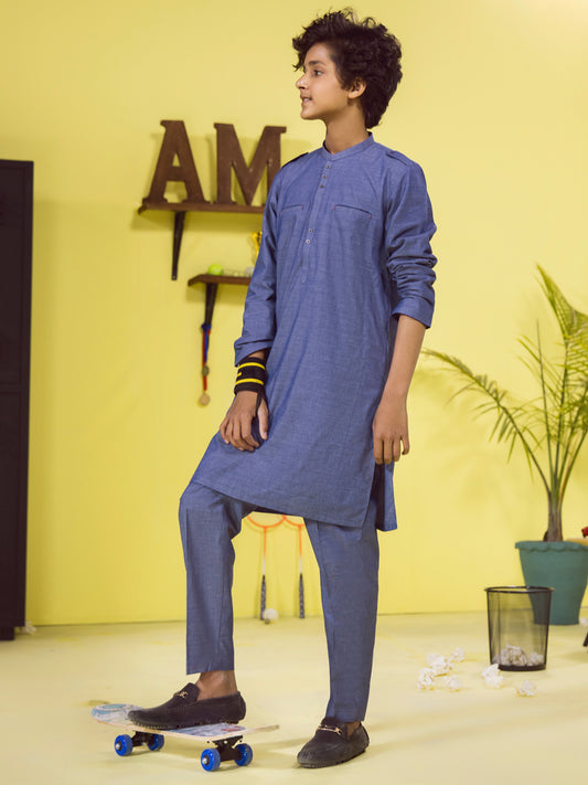 Blue Boy Kurta Trouser - ALT-KT-006