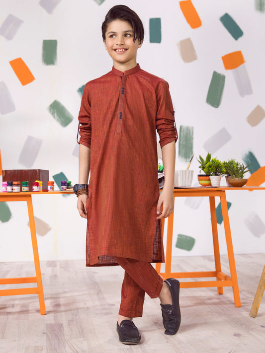 Red Boy Kurta Trouser - ALT-KT-007