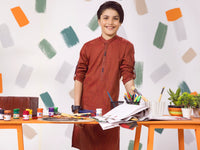 Red Boy Kurta Trouser - ALT-KT-007