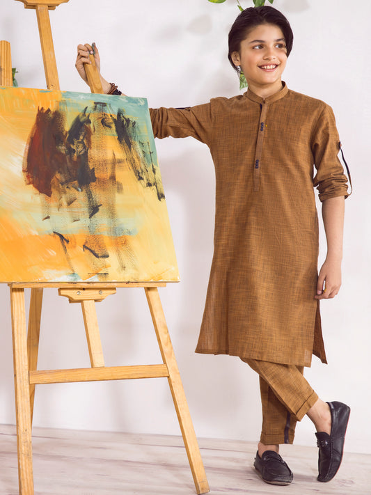Brown Boy Kurta Trouser - ALT-KT-008