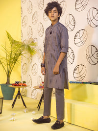 Grey Boy Kurta Trouser - ALT-KT-009