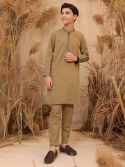 Mehndi Green Blended Kurta Trouser - ALT-KT-023