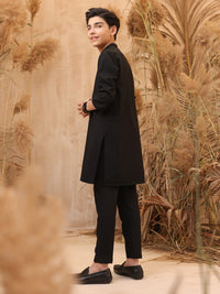 Black Blended Kurta Trouser - ALT-KT-035