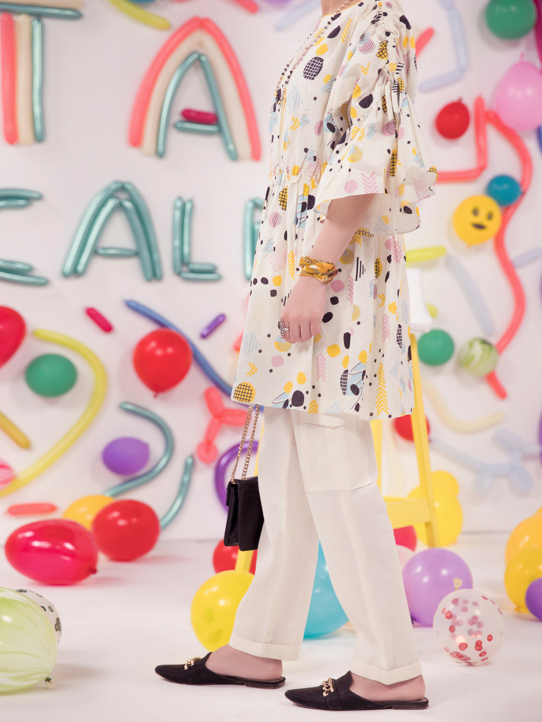 Off White Lawn Kurti - ALT-LK-1001