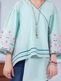 Ferozi Cambric Kurti - ALT-LK-1010