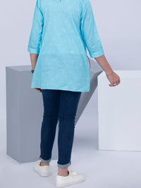 Ice Blue Lawn Kurti - ALT-LK-1040
