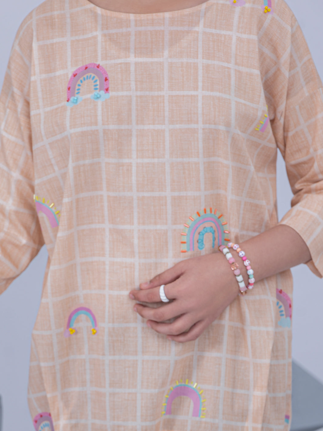 Beige Lawn Kurti - ALT-LK-1042