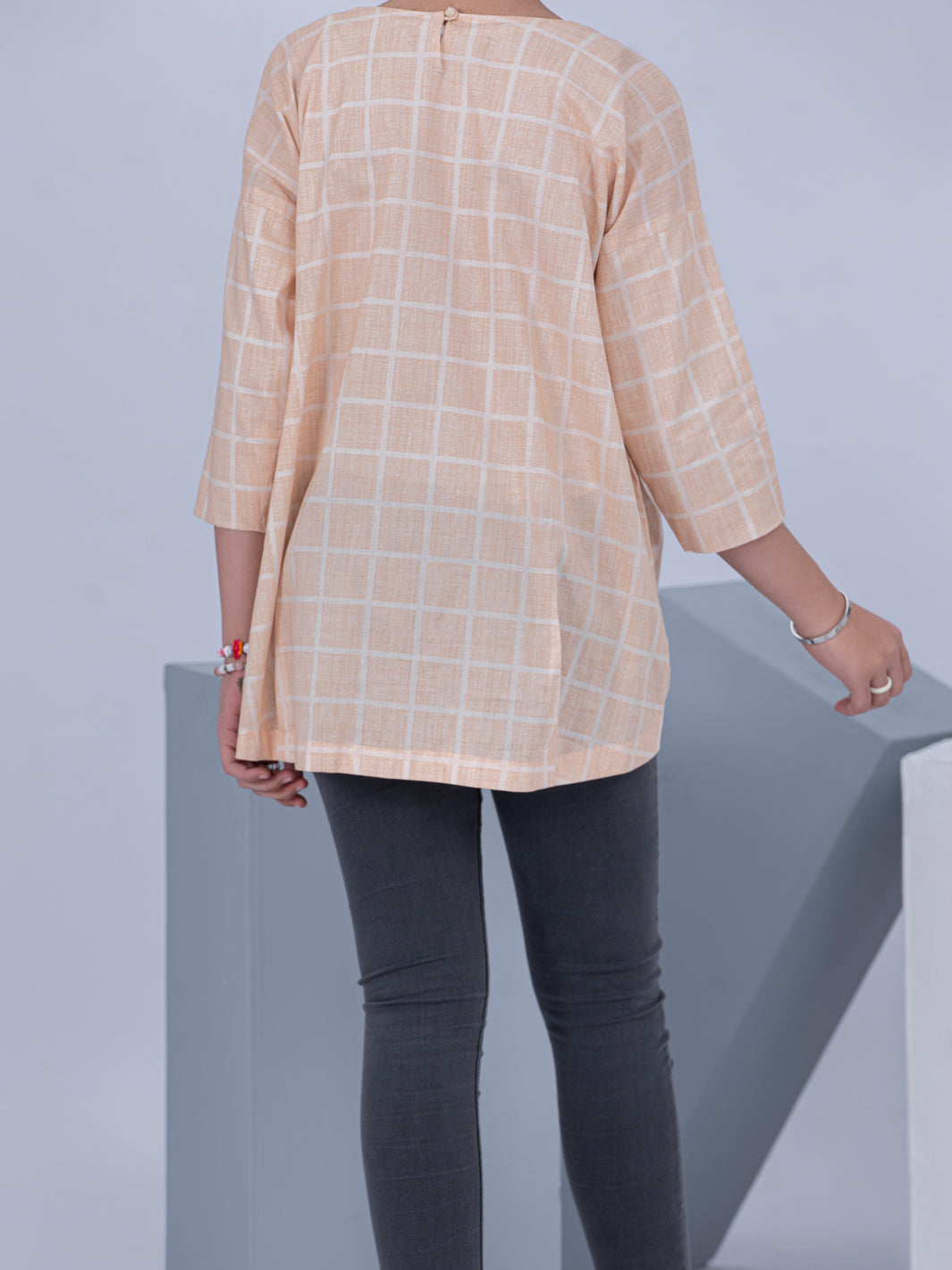 Beige Lawn Kurti - ALT-LK-1042