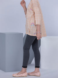 Beige Lawn Kurti - ALT-LK-1042
