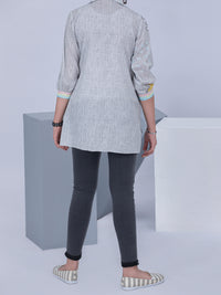 Grey Lawn Kurti - ALT-LK-1043