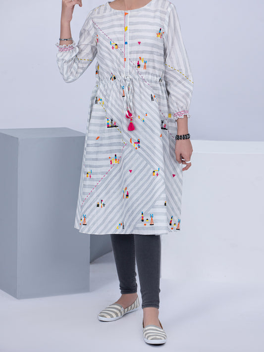 White Cambric Kurti - ALT-LK-1049