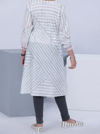 White Cambric Kurti - ALT-LK-1049