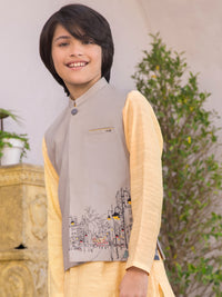 Grey Blended Boy Waistcoat - ALT-WC-002