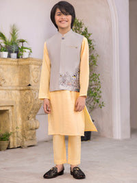 Grey Blended Boy Waistcoat - ALT-WC-002
