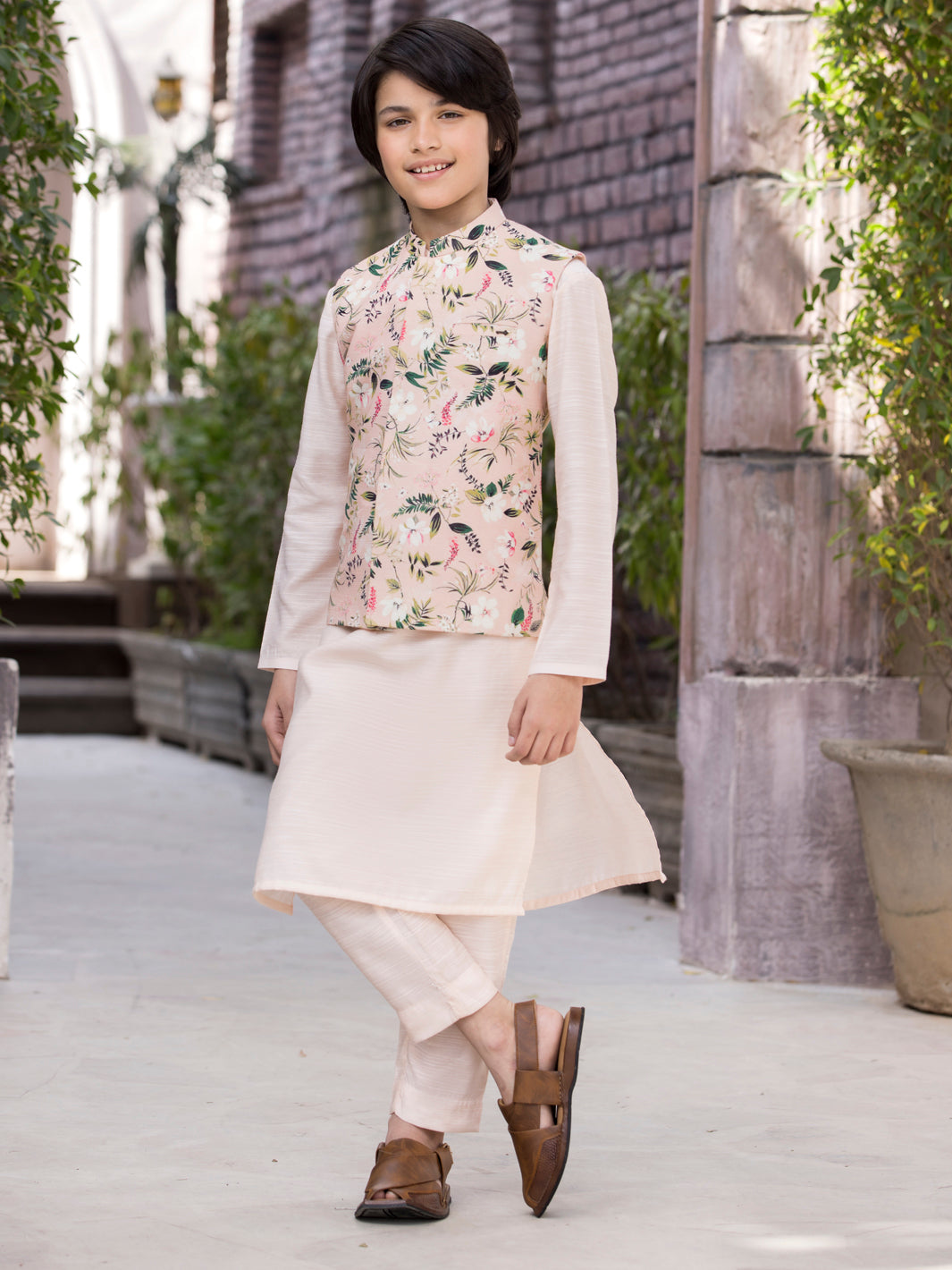 Pink Blended Boy Waistcoat - ALT-WC-003