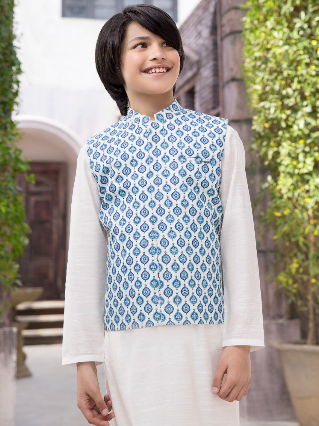 Blue Blended Boy Waistcoat - ALT-WC-005