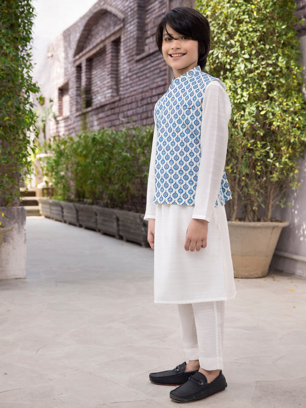 Blue Blended Boy Waistcoat - ALT-WC-005