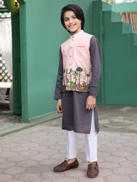 Light Pink Blended Boy Waistcoat - ALT-WC-007