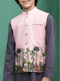 Light Pink Blended Boy Waistcoat - ALT-WC-007